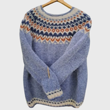 Evelyn | Maglia con motivo visiera in granito — 1