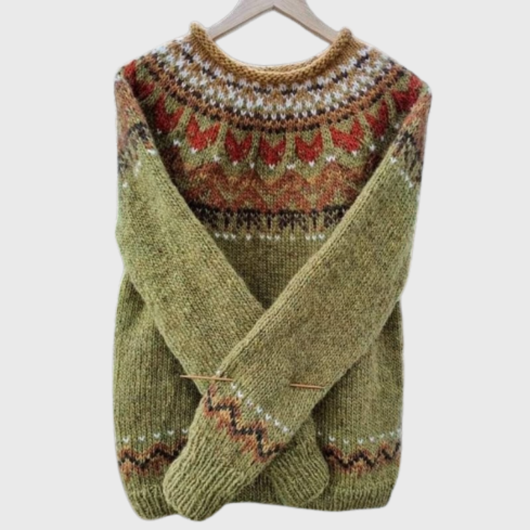 Marina | Maglia con motivo brace di bosco — 1