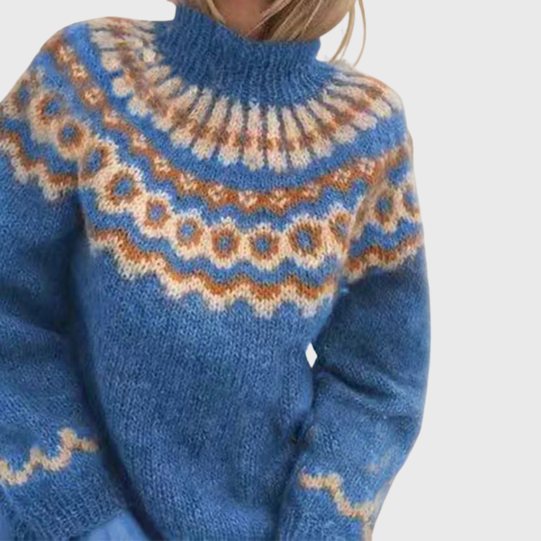 Lara | Comodo maglione con collo alto — 1