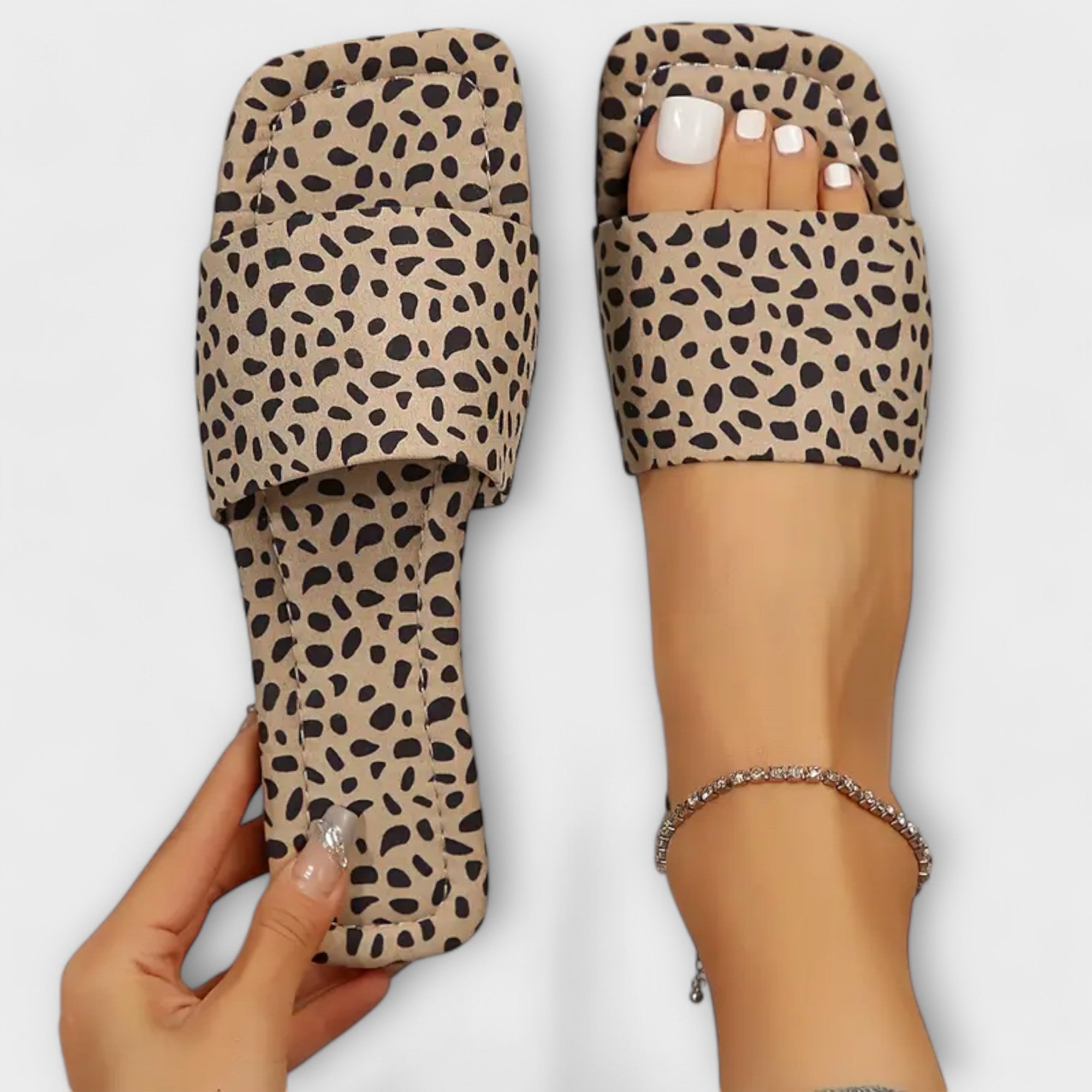 Lina | Mocassini bassi con stampa leopardata — 1