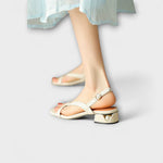 Linde | Eleganti sandali bassi Minna dalla finitura sofisticata — 6