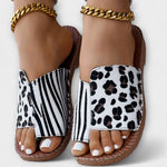 Ida | Sabot chic con stampa leopardata bicolore — 4
