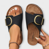 Gudrun | Sabot da donna in sughero con cinturino con fibbia — 2