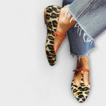 Kriemhild | Ballerine a punta con stampa leopardata — 1