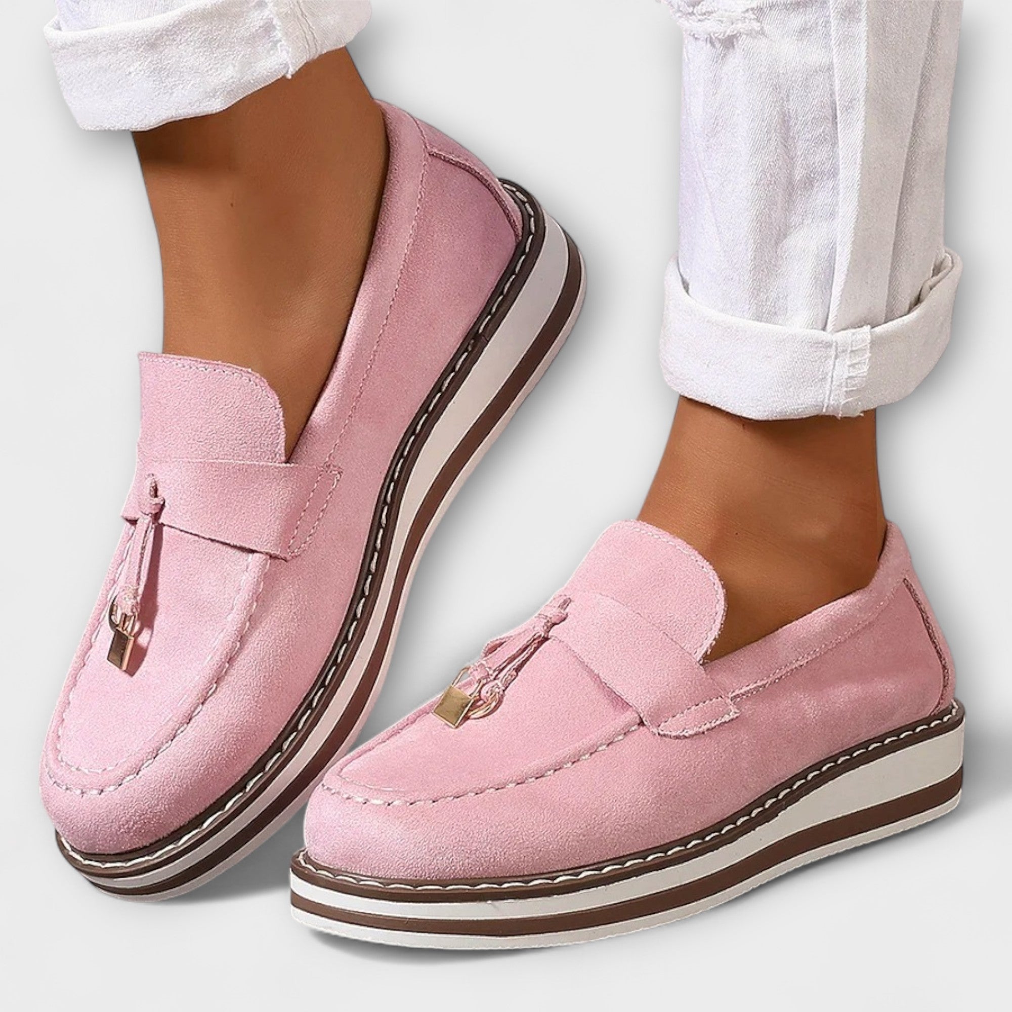 Bianca | Pantofole casual con punta rotonda — 1