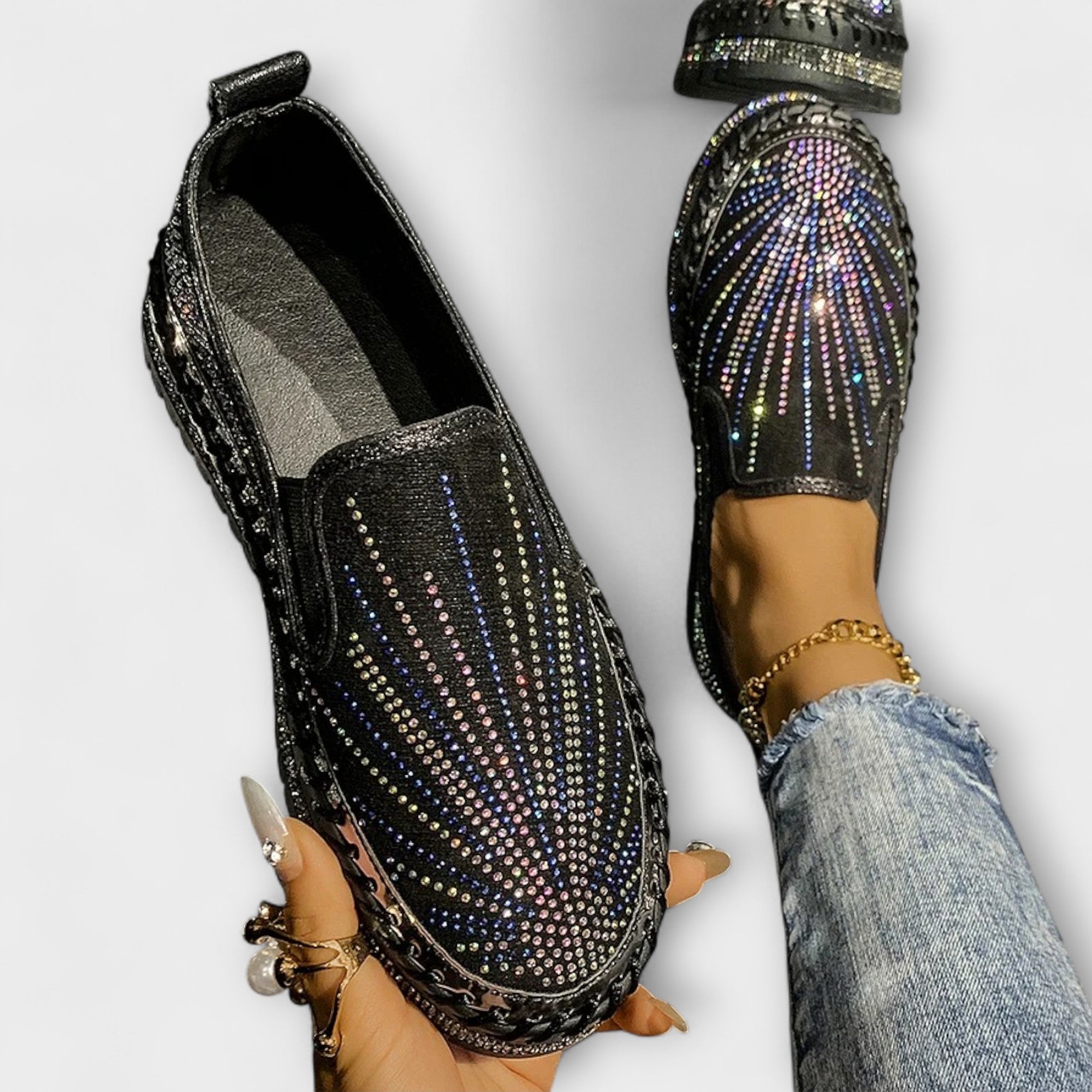 Cordula | Scarpe decorate con strass — 1