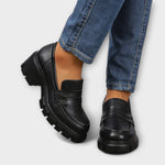 Gisela | Mocassini casual con tacco grosso — 1