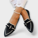 Margit | Scarpe basse da donna con design annodato — 1