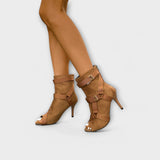 Franziska | Eleganti sandali con tacco e punta cut-out — 1