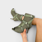 Franziska | Eleganti sandali con tacco e punta cut-out — 2