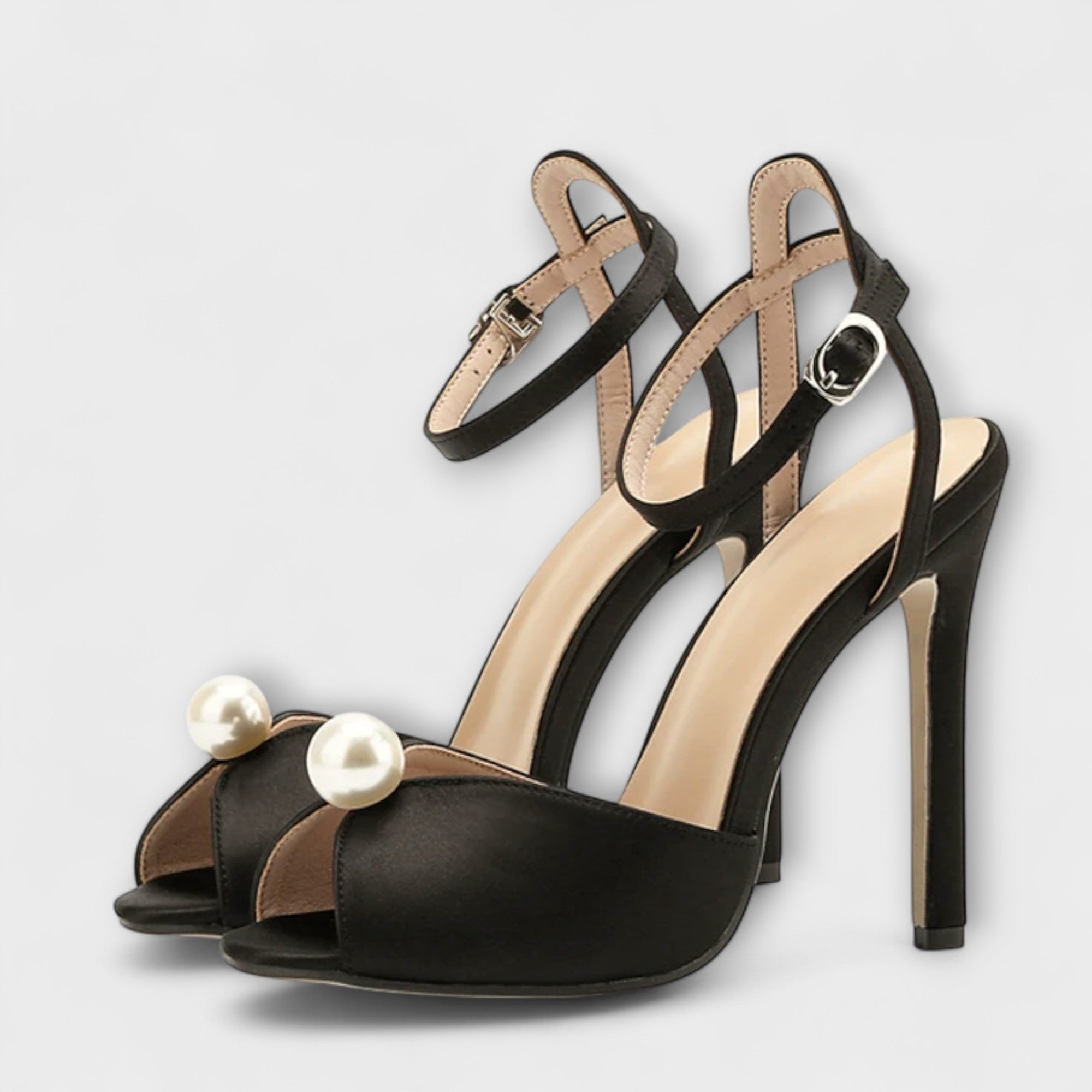 Viktoria | Peep-toe confortevoli in seta di alta qualità — 1