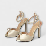Viktoria | Peep-toe confortevoli in seta di alta qualità — 2