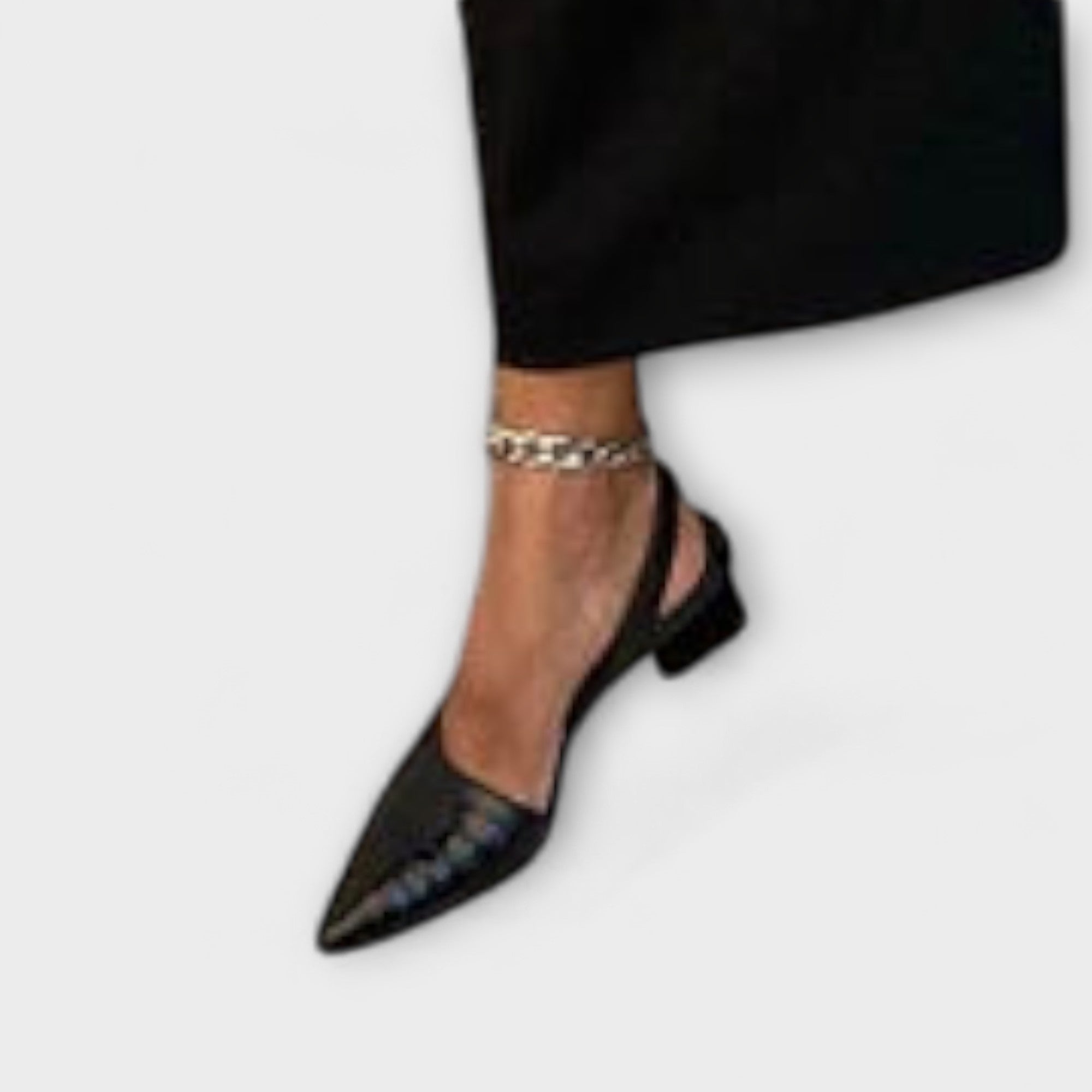 Marianne | Slingback irregolari con tacco grosso — 1