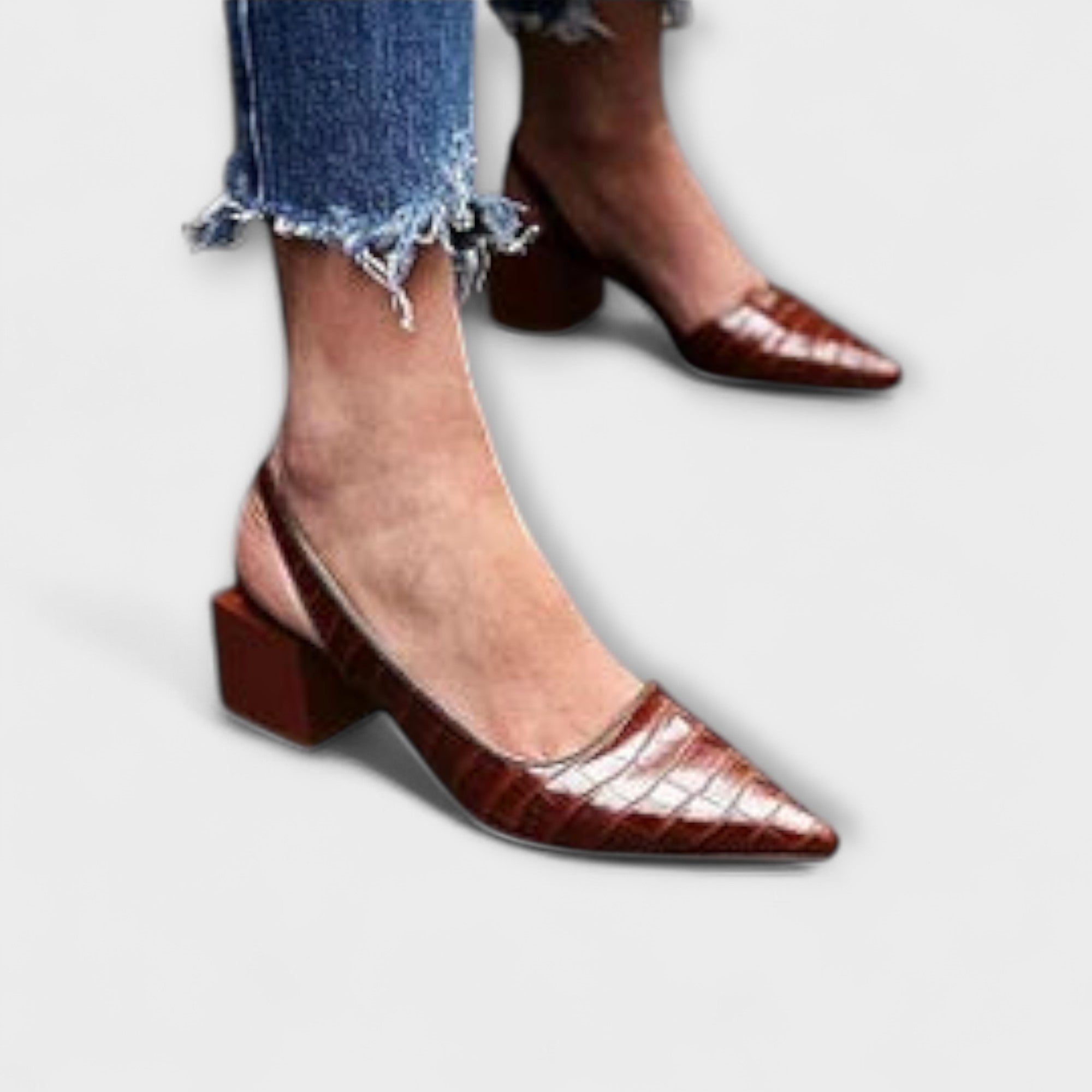 Marianne | Slingback irregolari con tacco grosso — 2