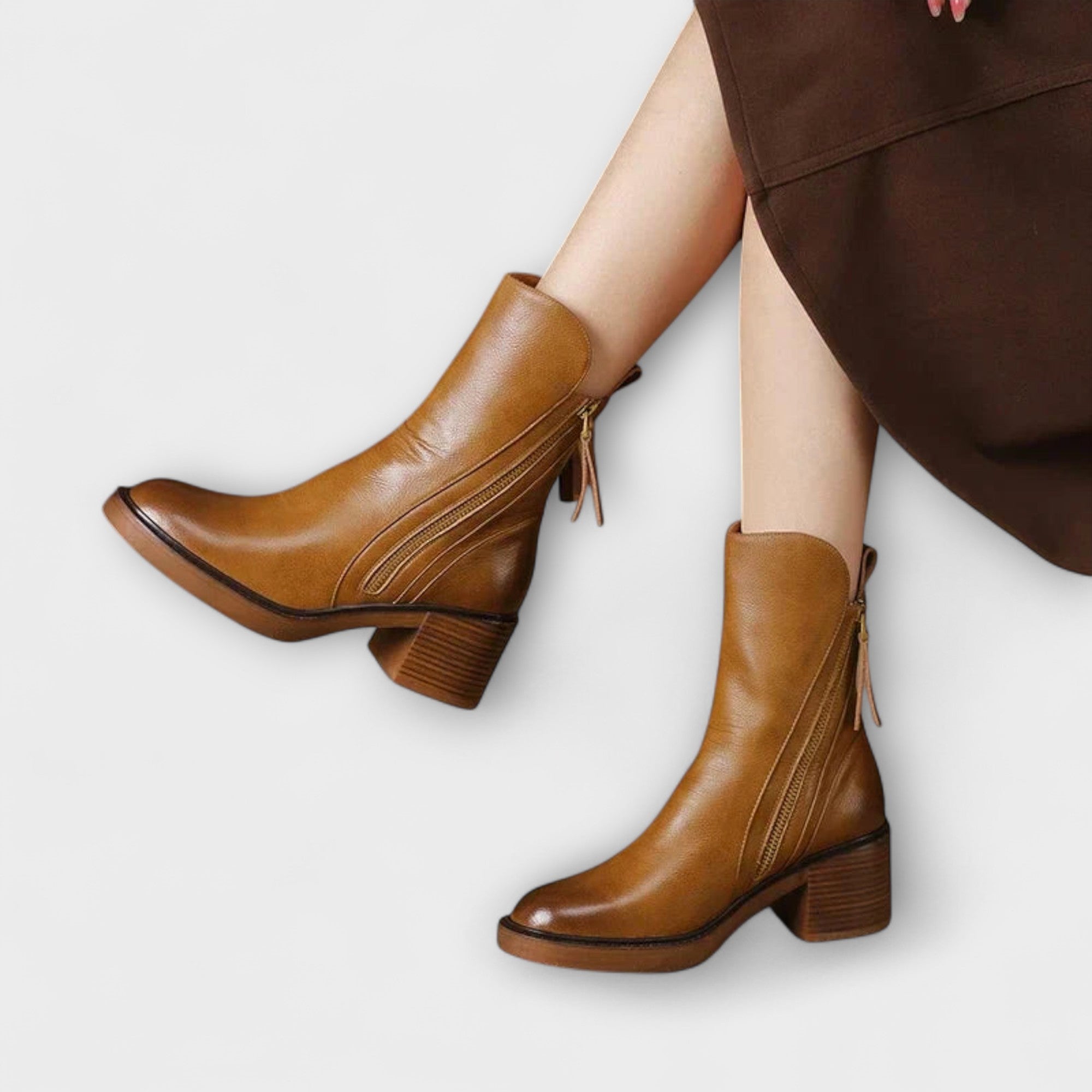Lilli | Stivali in pelle con tacco medio — 2