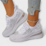 Edeltraud | Sneakers ortopediche cangianti con strass — 1