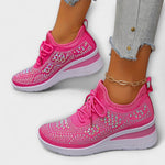 Edeltraud | Sneakers ortopediche cangianti con strass — 5
