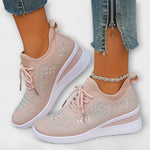 Edeltraud | Sneakers ortopediche cangianti con strass — 7