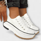 Christina | scarpe stringate con plateau alla moda — 4