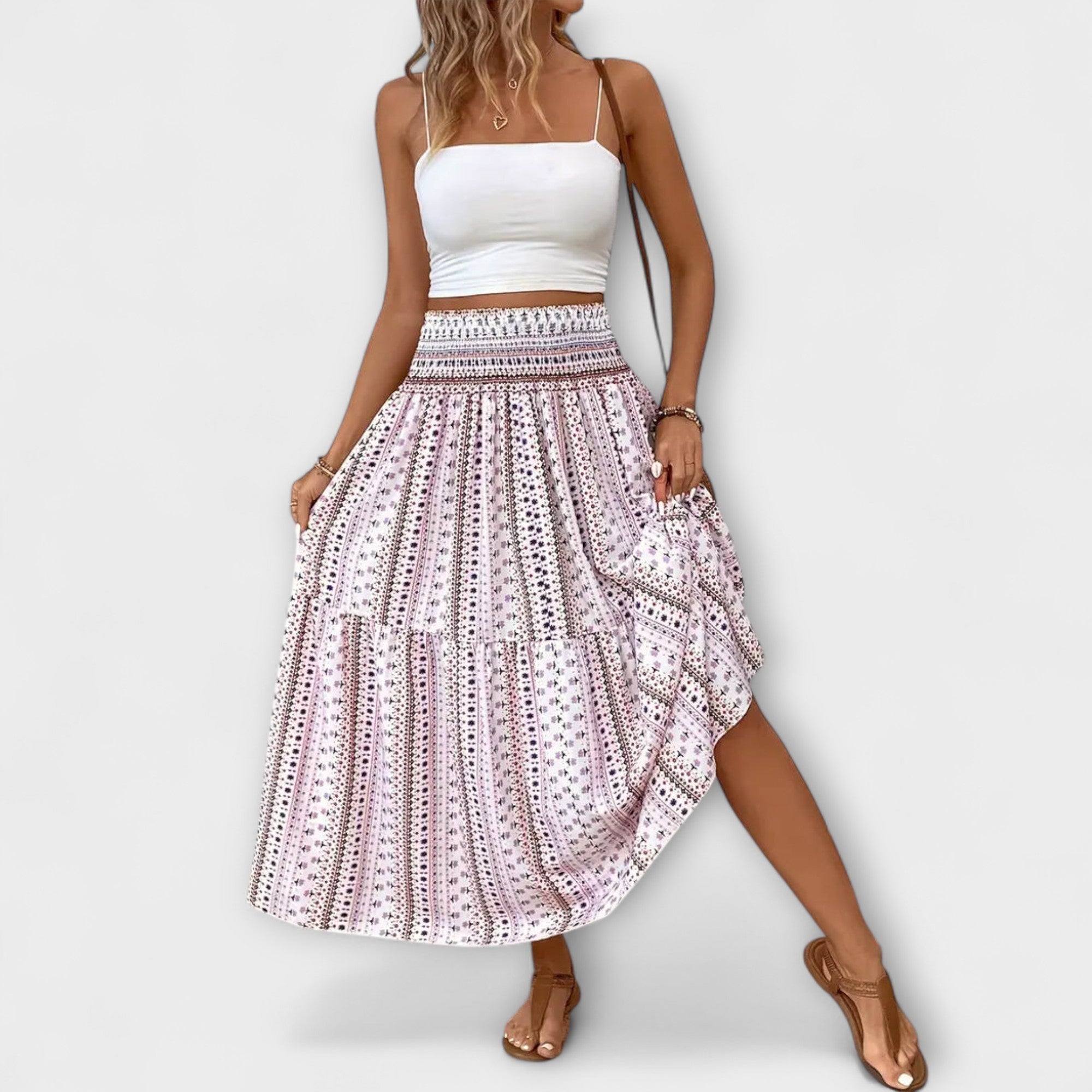 Ilse | Gonna fluida con fantasia — 4