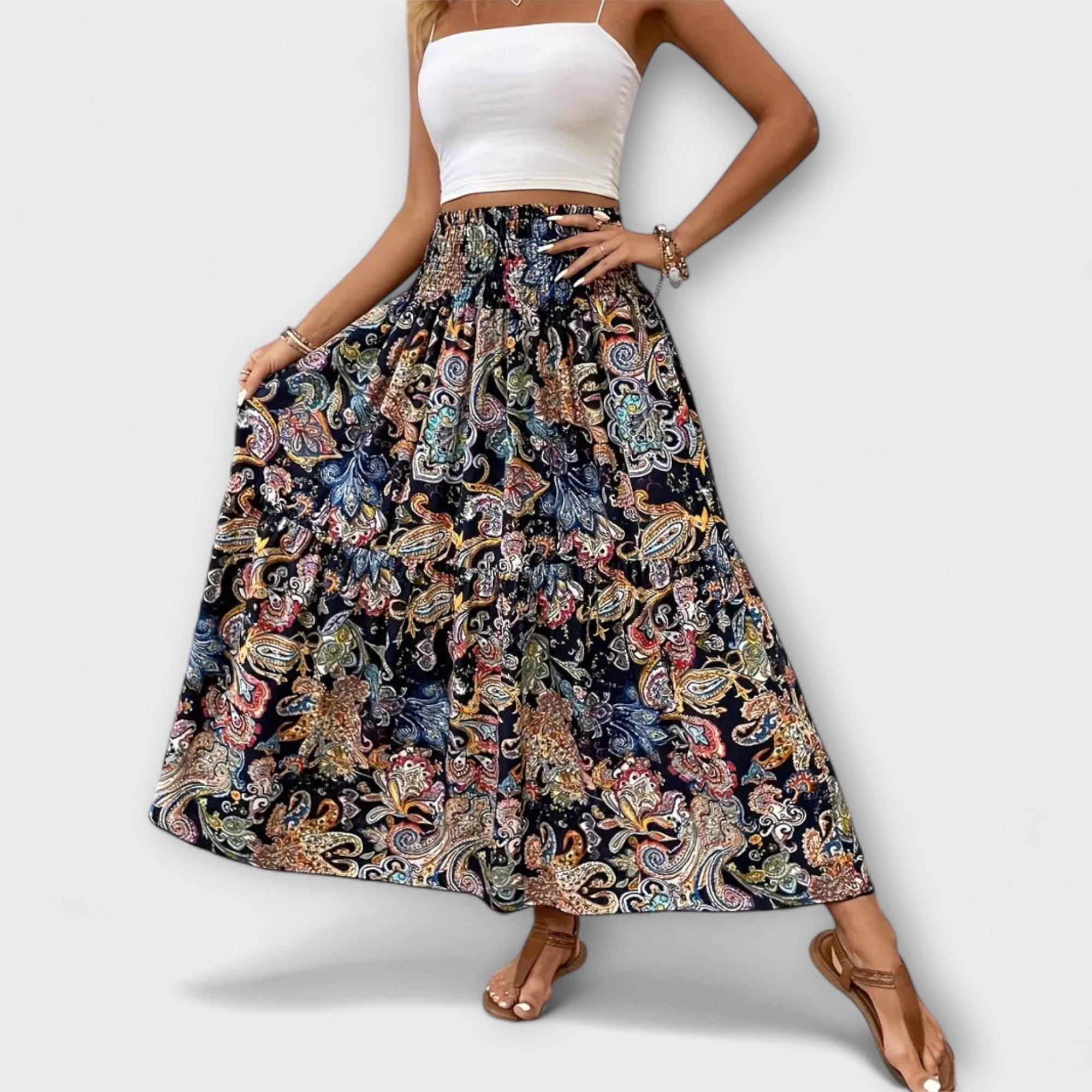 Ilse | Gonna fluida con fantasia — 12