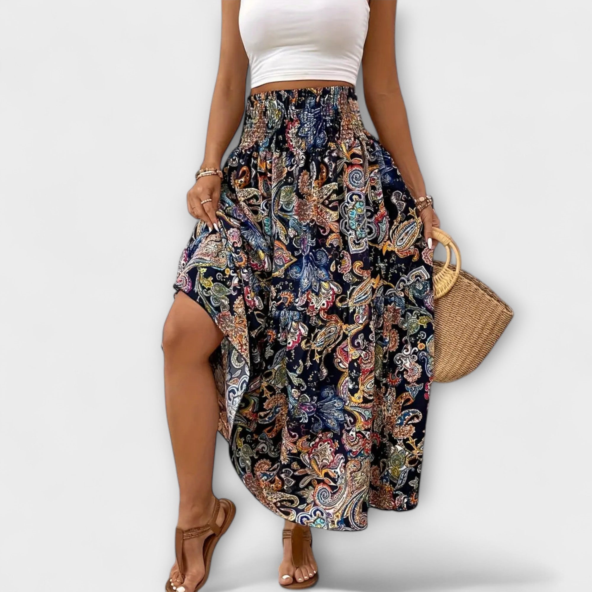 Ilse | Gonna fluida con fantasia — 13