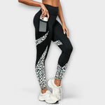 Pia | Pantaloni sportivi con stampa leopardata a vita alta — 1