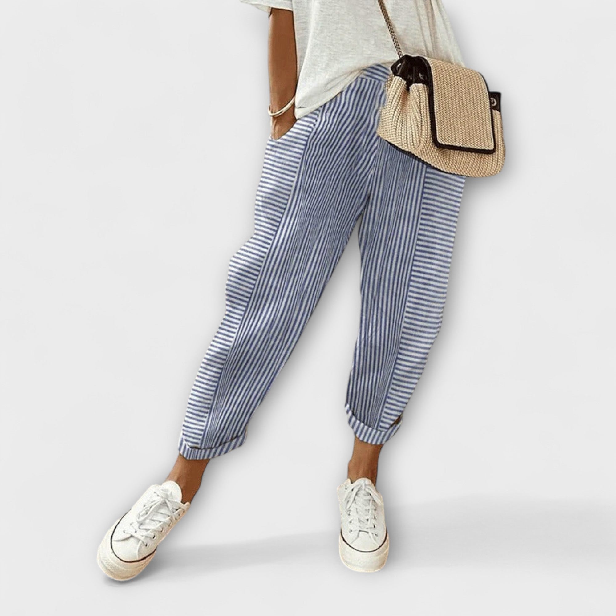 Lisa | Comodi pantaloni a righe — 1