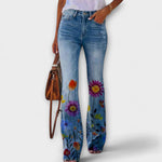 Ute | Pantaloni con fiori — 1