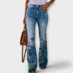 Ute | Pantaloni con fiori — 2