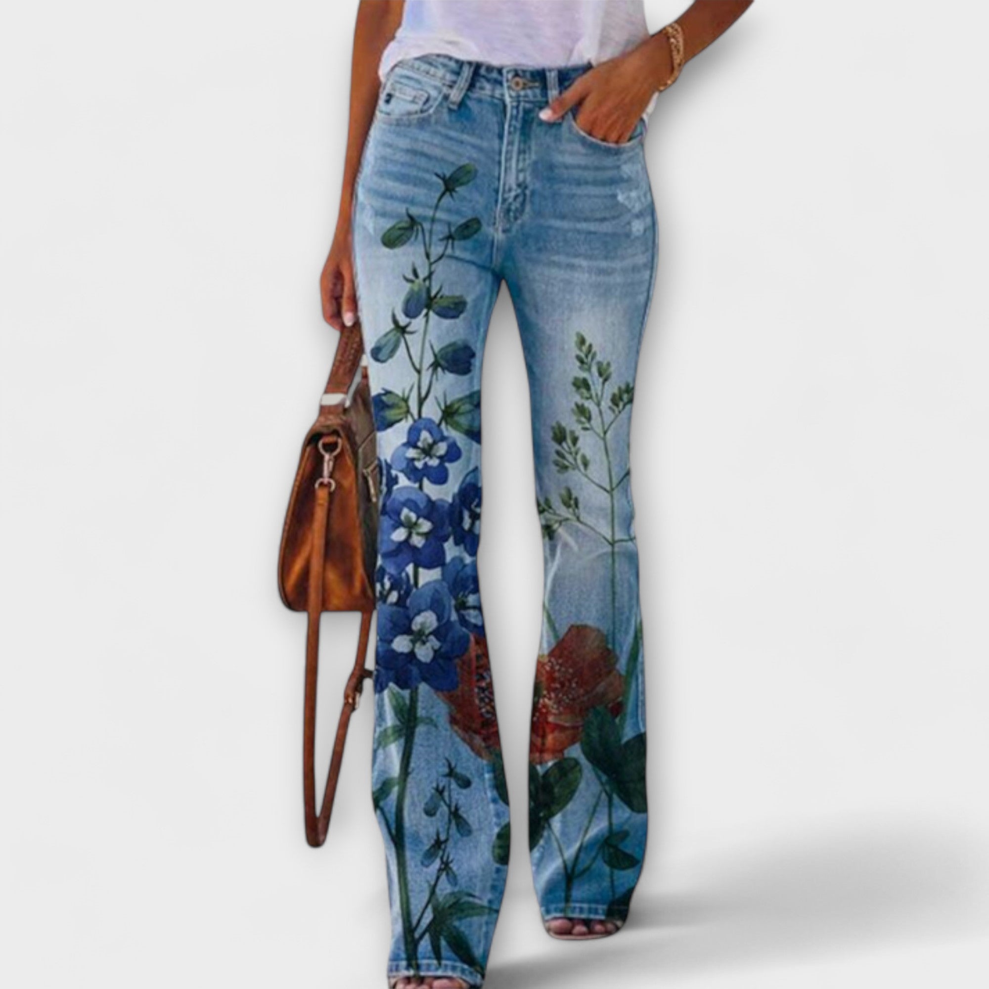 Ute | Pantaloni con fiori — 3