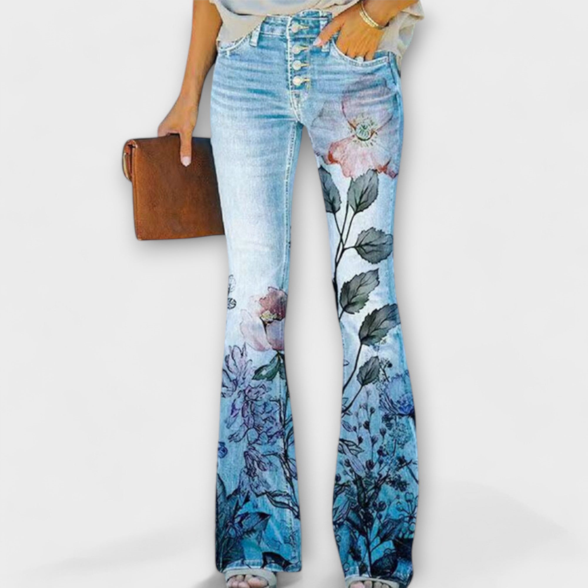 Ute | Pantaloni con fiori — 5