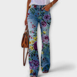 Ute | Pantaloni con fiori — 6