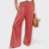Larissa | Pantaloni casual larghi in lino — 1