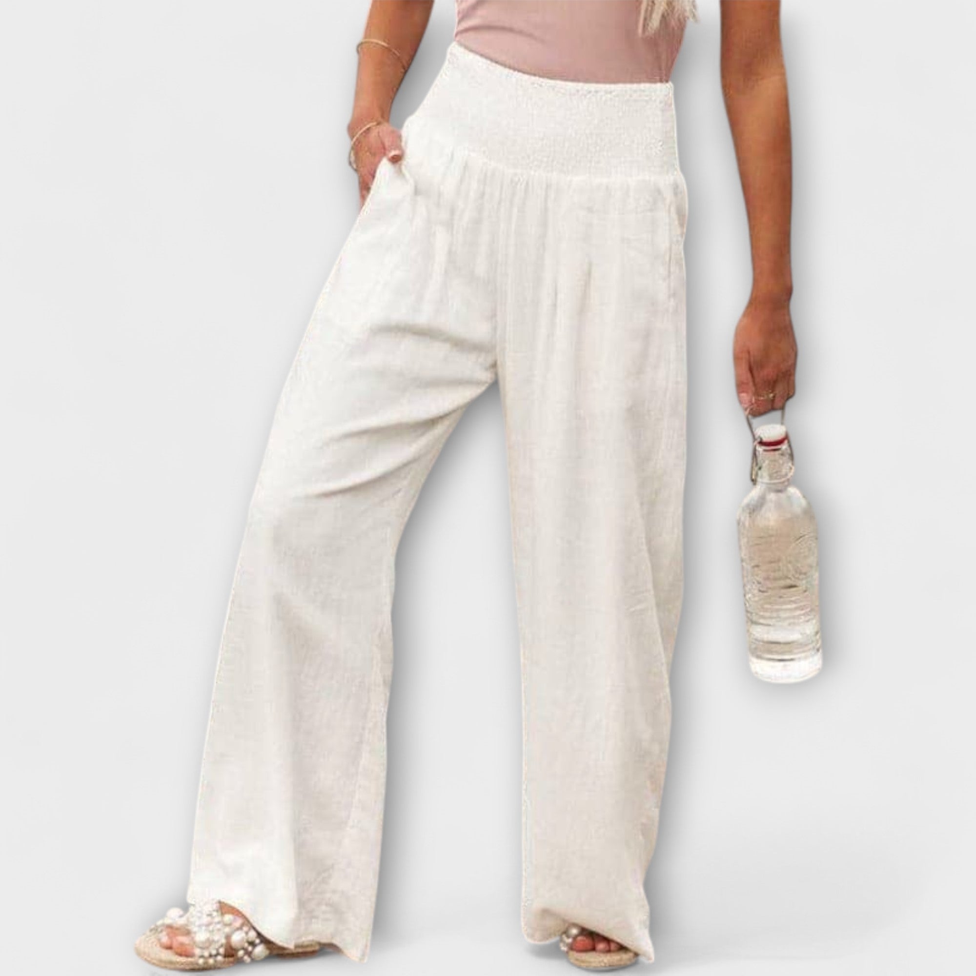 Larissa | Pantaloni casual larghi in lino — 9