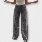 Marie | Jeans patchwork di pizzo alla moda — 3