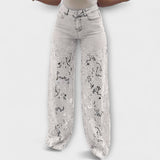 Marie | Jeans patchwork di pizzo alla moda — 4