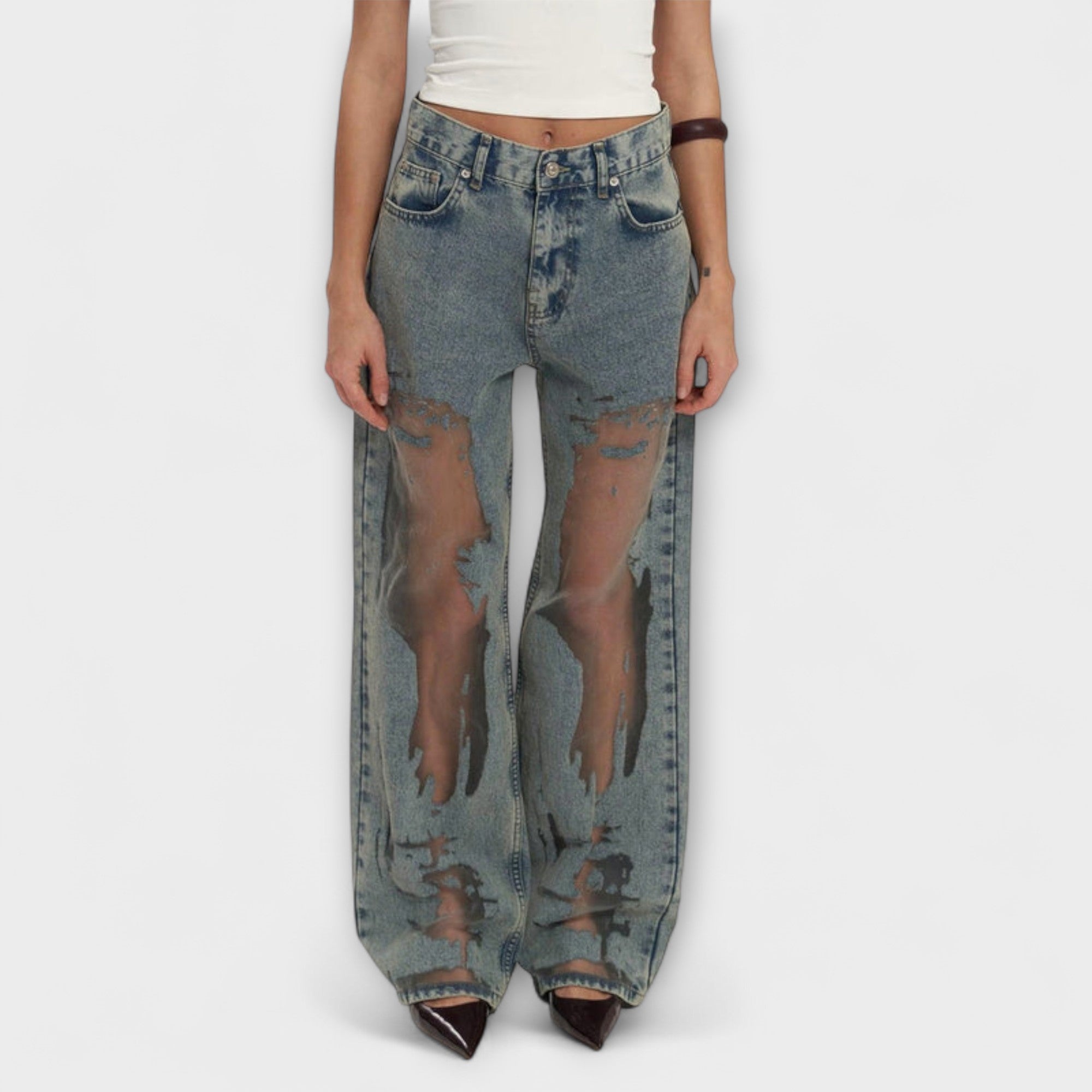 Christiane | Trixie Jeans in denim blu chiaro — 3