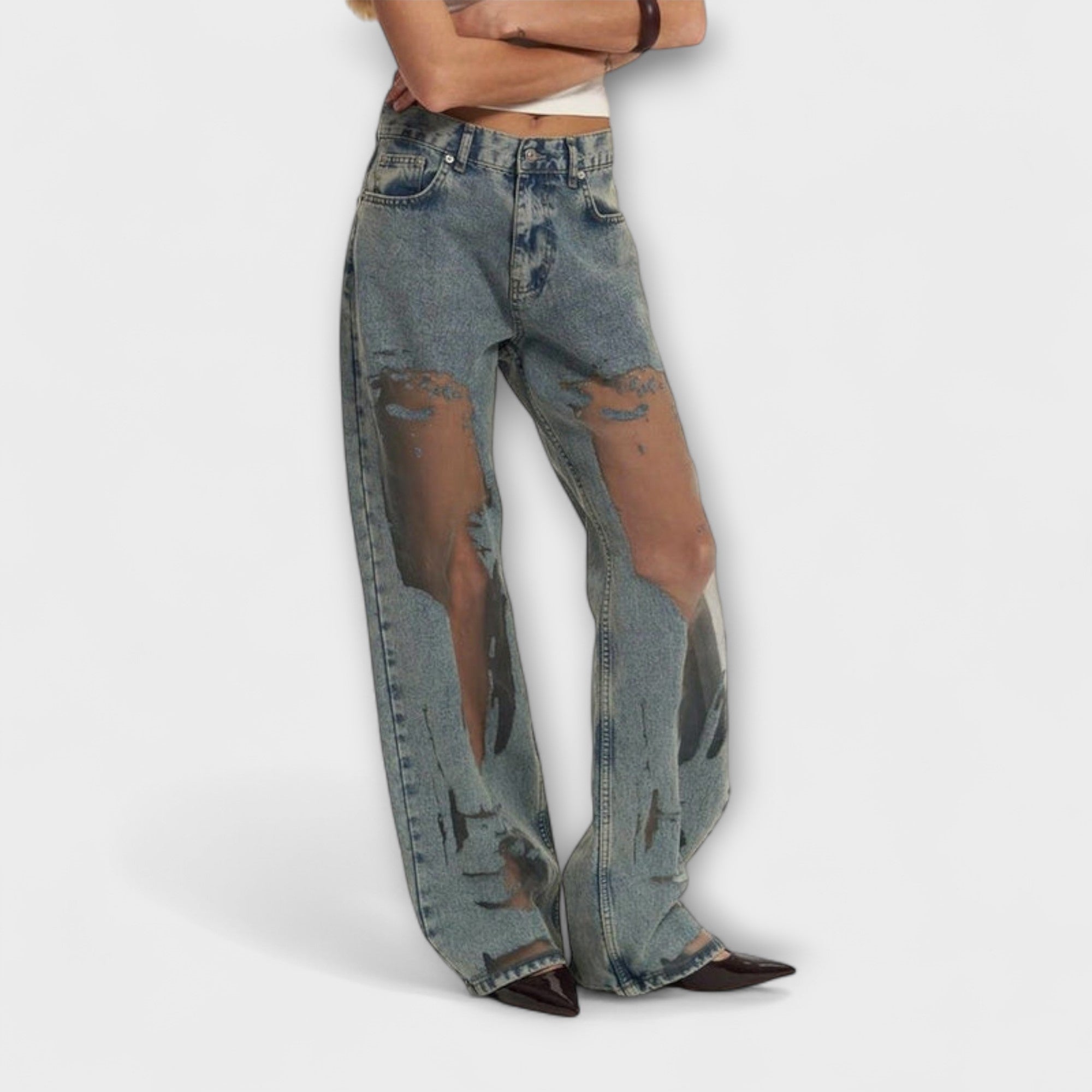 Christiane | Trixie Jeans in denim blu chiaro — 5