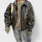 Maya | Jeans vintage con stampa leopardata — 5