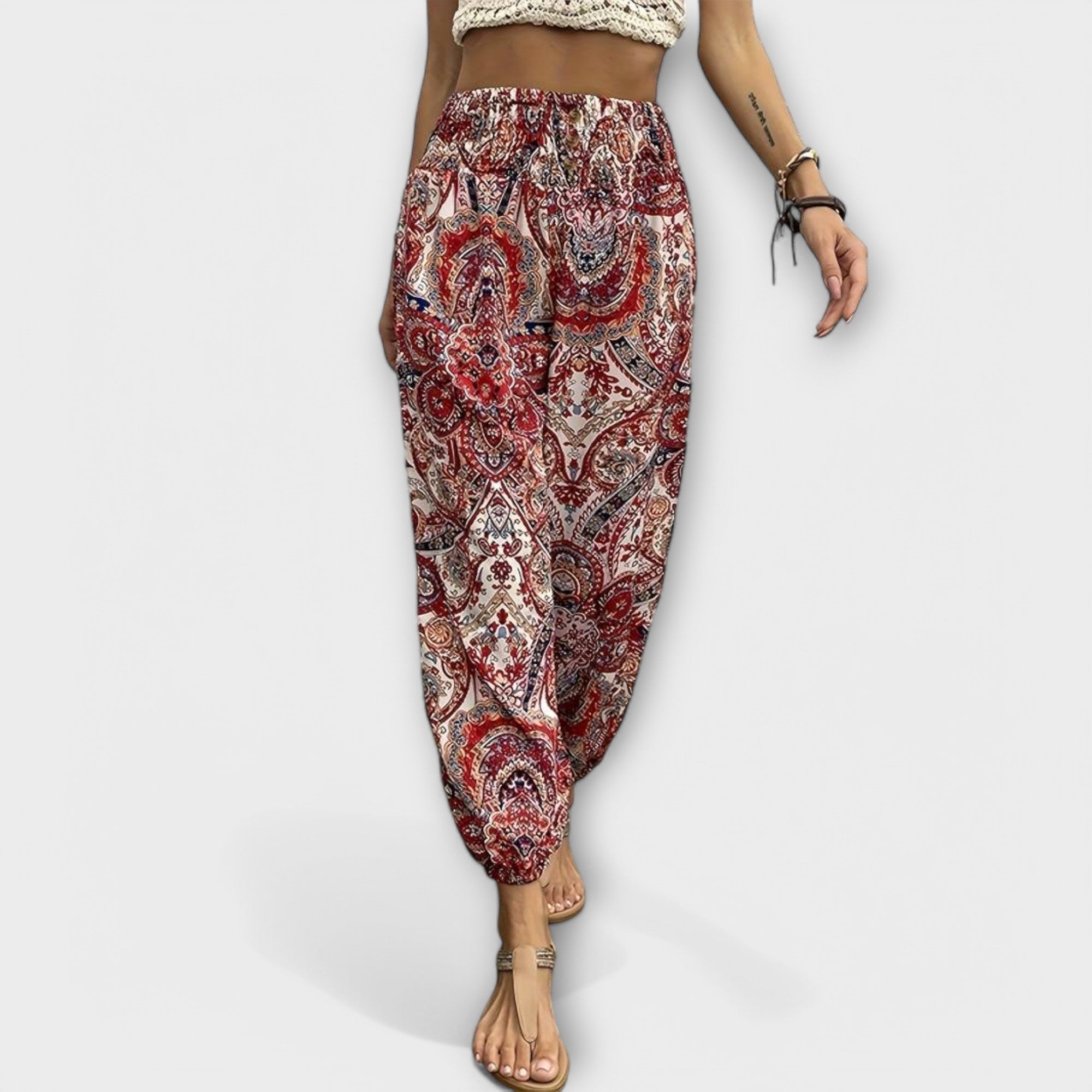 Louisa | Pantaloni con grafica etnica — 11