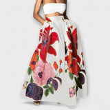 Ines | Gonna chic con motivo floreale a vita alta — 2