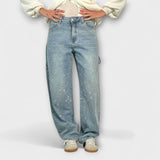 Marta | Jeans Shine dal taglio a palloncino in stile da lavoro — 3