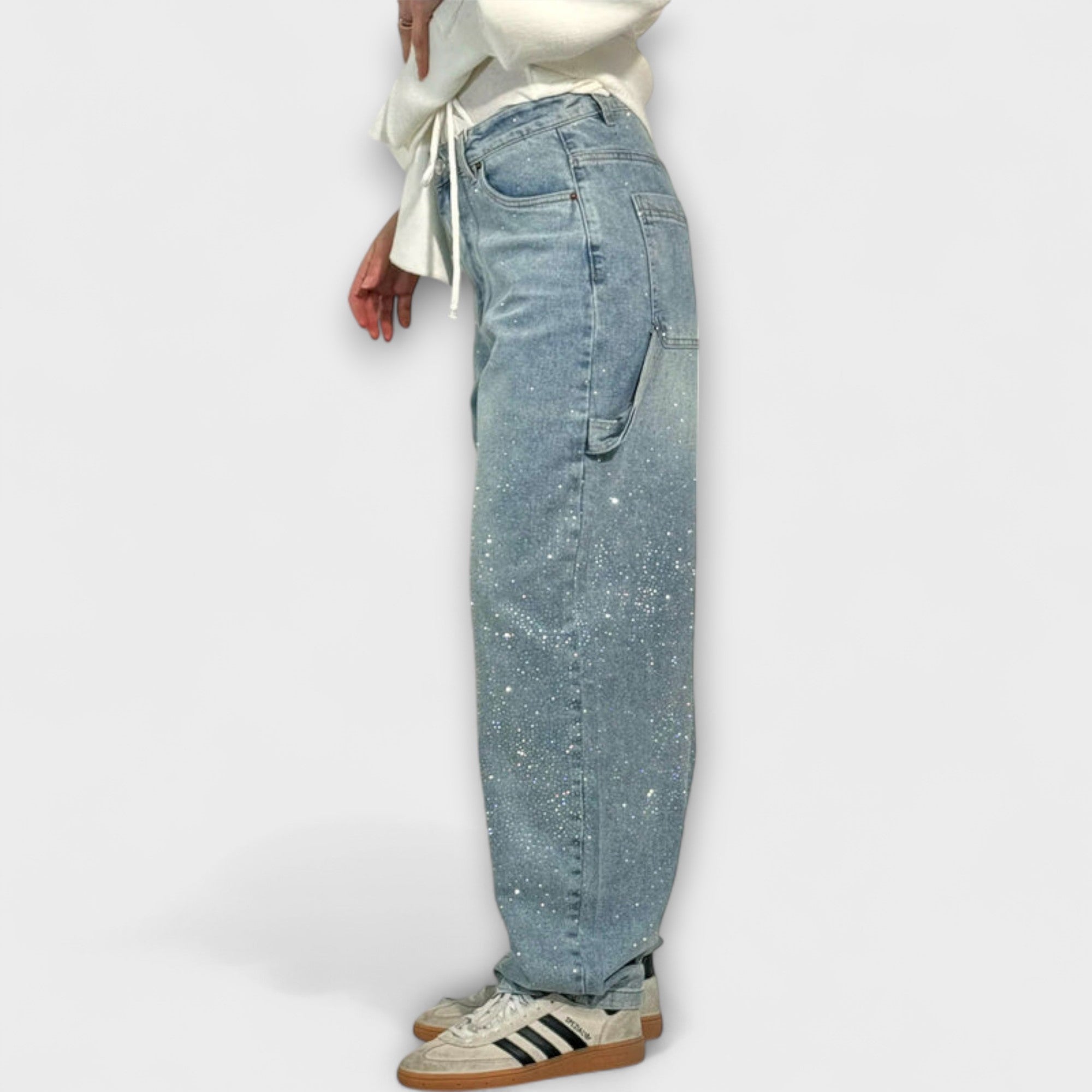 Marta | Jeans Shine dal taglio a palloncino in stile da lavoro — 4