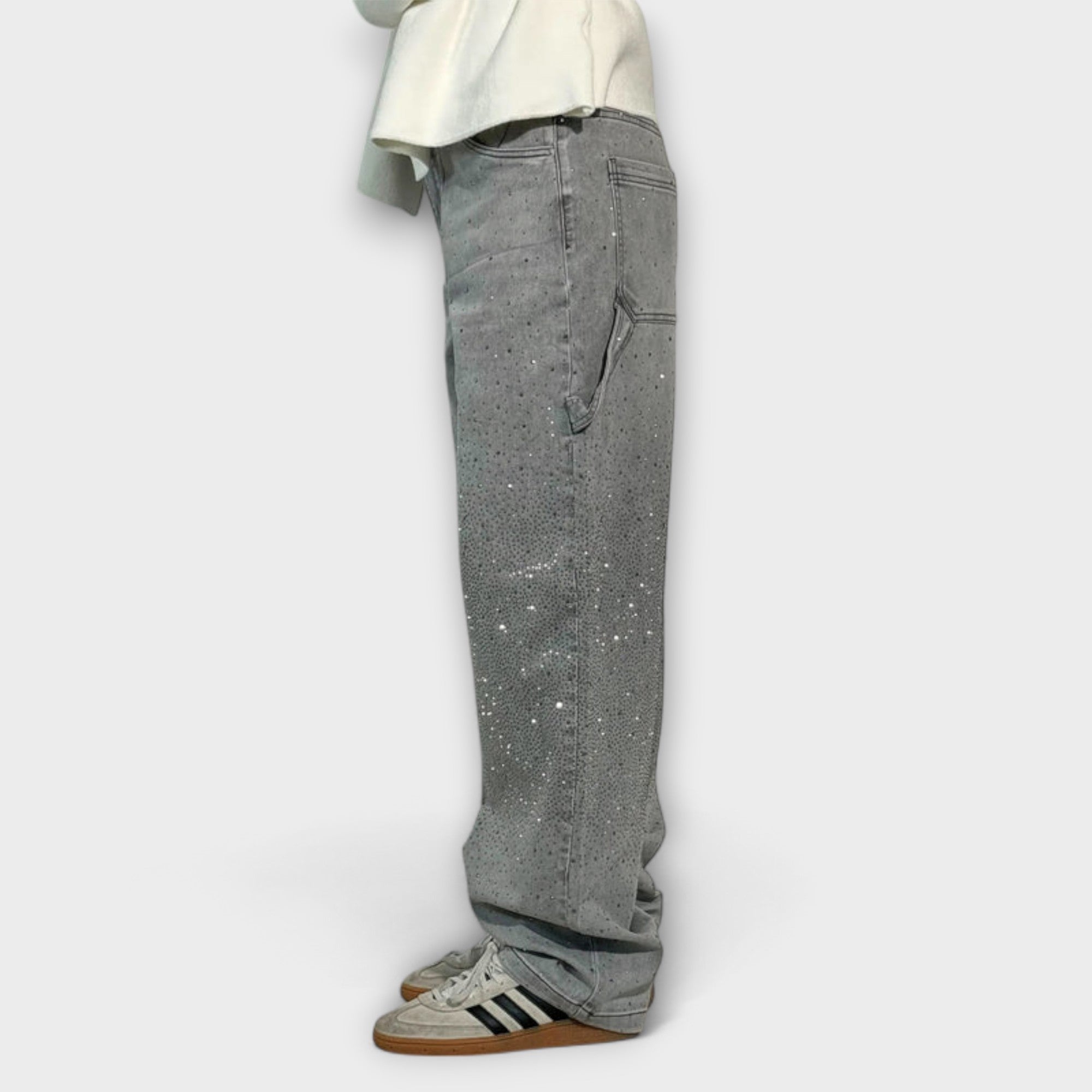 Marta | Jeans Shine dal taglio a palloncino in stile da lavoro — 10
