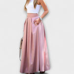 Rosemarie | Gonna lunga elegante a vita alta — 3