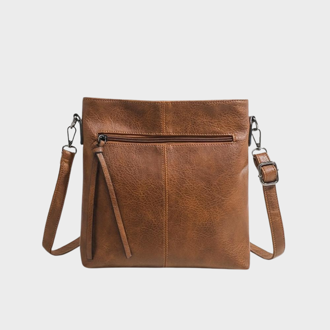 Olivia | Borsa a tracolla con motivo vintage a scacchiera — 1