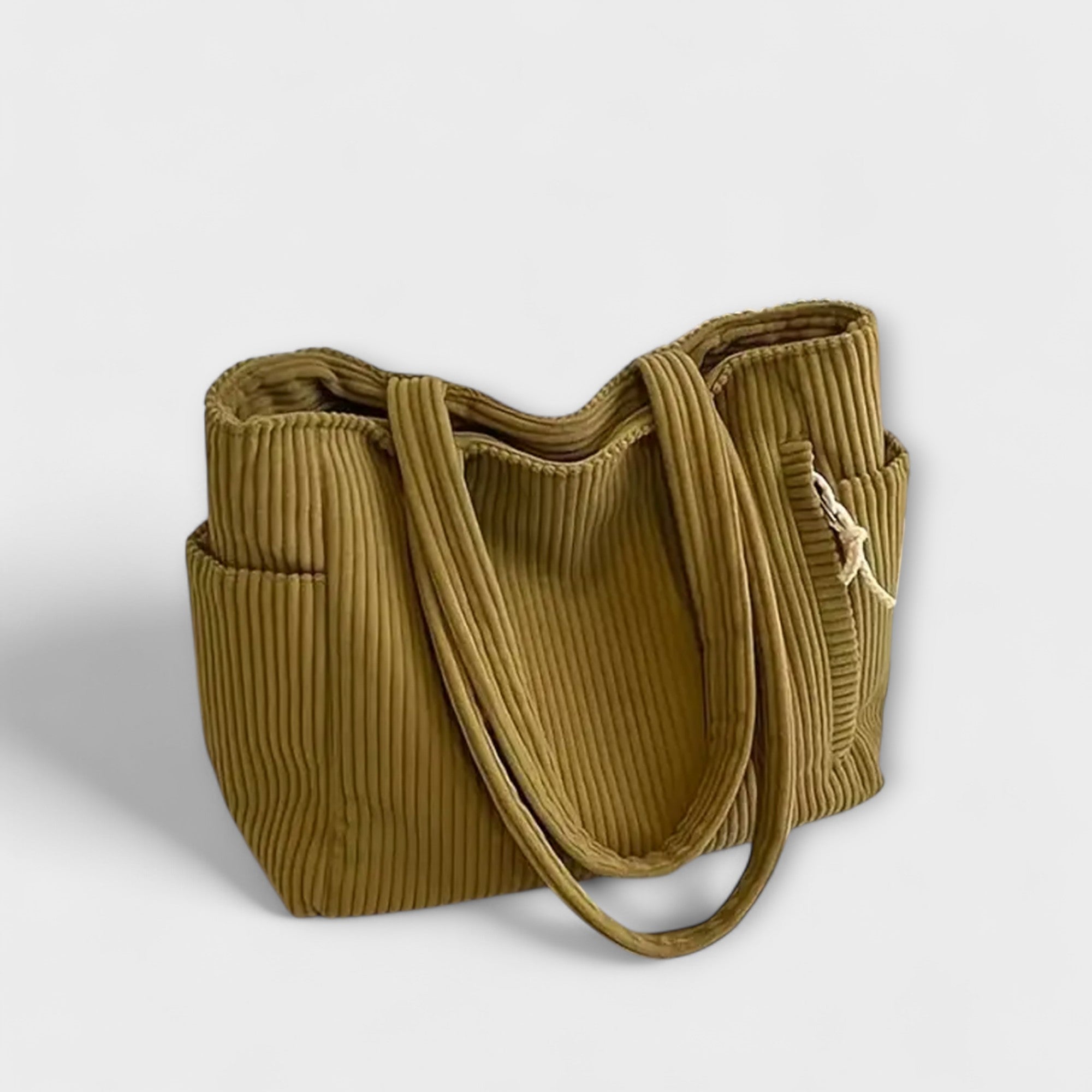 Sophia | Borsa tote in maglia a coste con dettagli in corda — 6