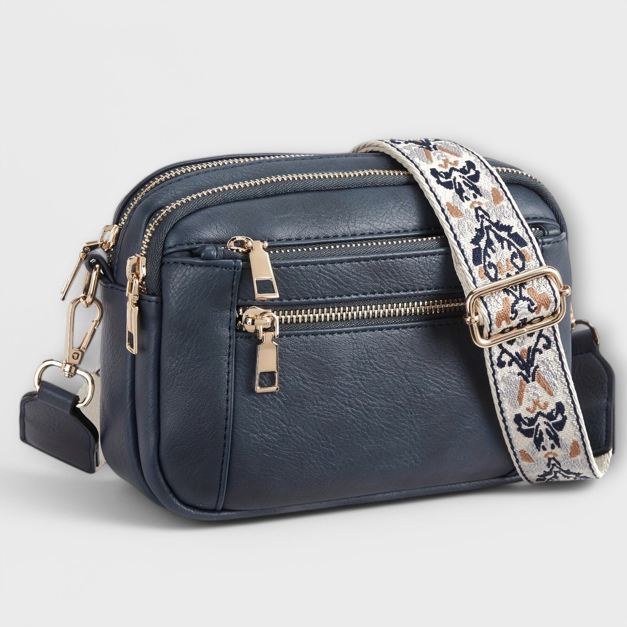 Viola | Borsa a tracolla realizzata in pelle vegana — 7
