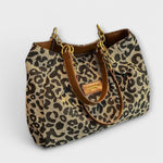 Natalie | Borsa shopper con stampa leopardata — 1